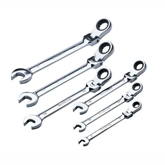 Faithfull FAISPASET6S Flexi-Head Ratchet Spanner Set; 6 Piece