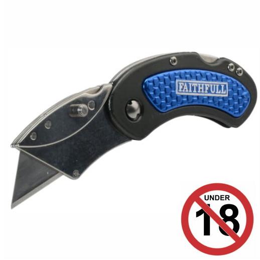 Faithfull FAITKUTILITY Folding Lock Back Knife