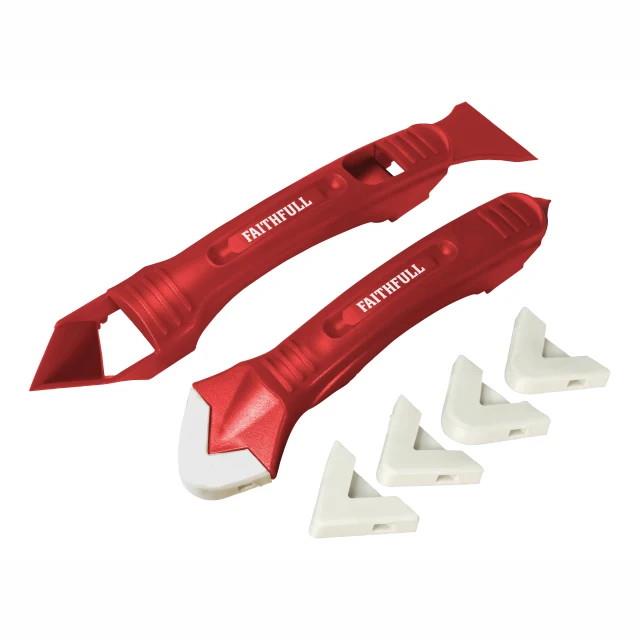 Faithfull FAITLSILKIT Silicone Scraper Kit; Two Piece