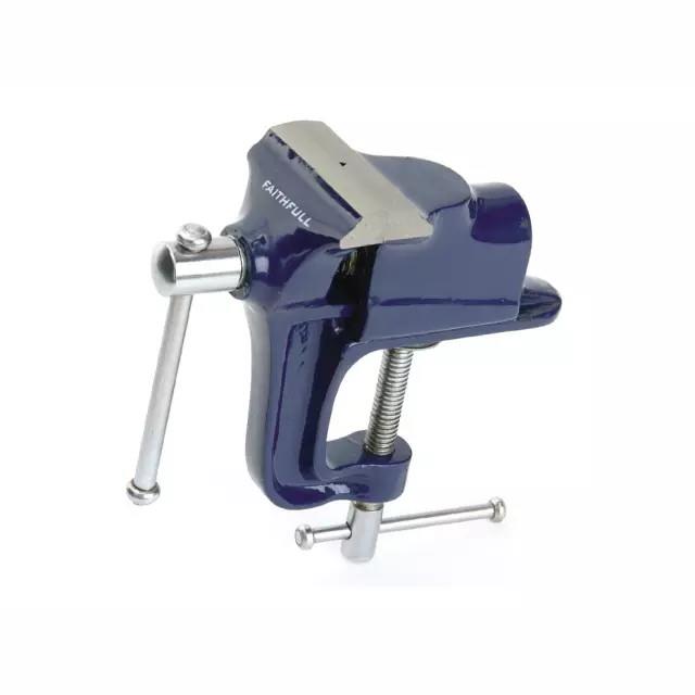 Faithfull FAIV60 Hobby Vice; 60mm (2.1/2in); With Integrated Clamp