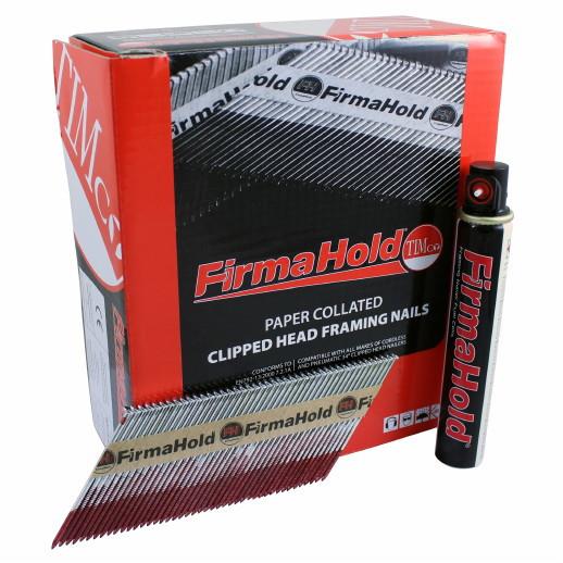 Firmhold CFGT90G Collated Clipped Head Straight Nail Pack; 90 x 3.1mm; FirmaGalv; 2200 (Trade Pack); With 2 Fuel Cells
