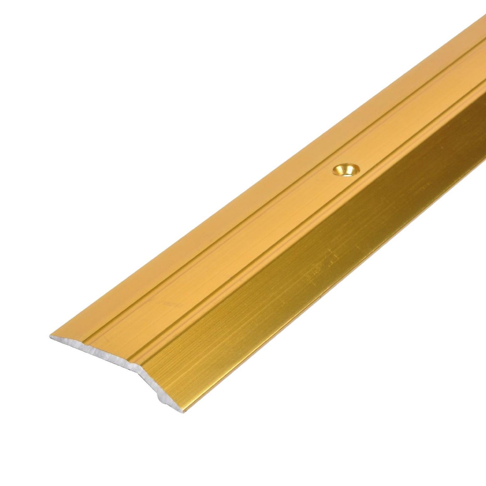 Vinyl Edge Floor Cover Strip; Large; Maximum Thickness 5.5mm; Gold (GO); 900mm (36