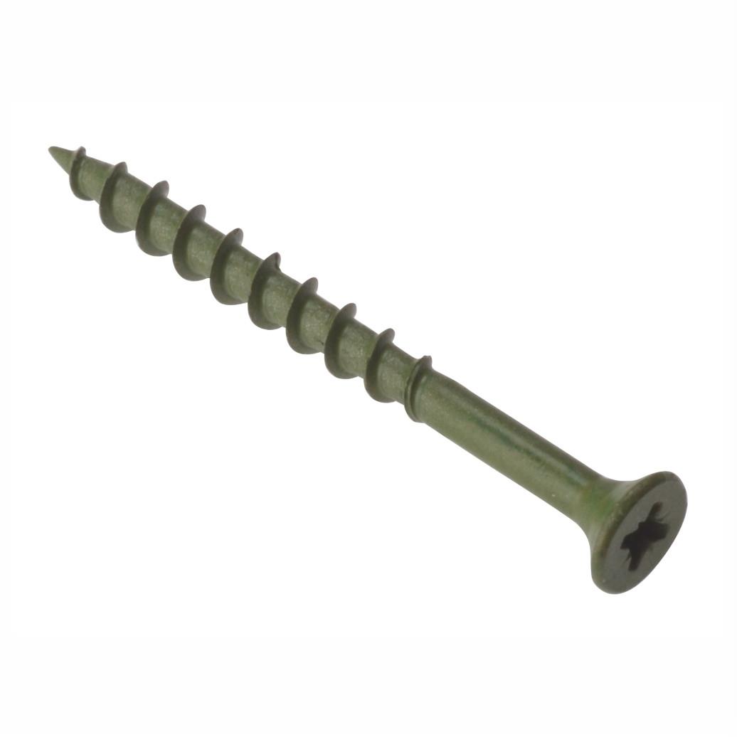 Forgefix Decking Screws; PZ2; Green (GN); 4.5 x 50mm; Box (200)