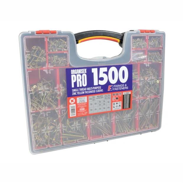 Forgefix OPMPS1500Y Screw Assortment; 1500 Piece