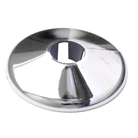 Forgefix PC15CH Pipe Collars; Click On; Chrome (CP); To Suit 15mm Pipe; Pack (25)