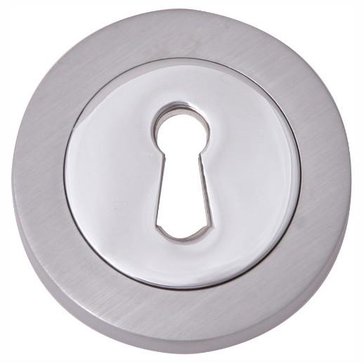 Fortessa FESC-SC Standard Keyhole Escutcheon; 52 x 10mm; Satin Chrome Plated (SCP)