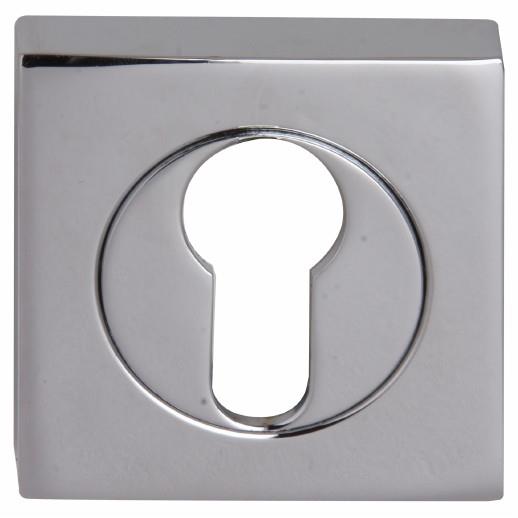 Fortessa FSEESC-PC Square Euro Profile Escutcheon; Polished Chrome Plated (CP)