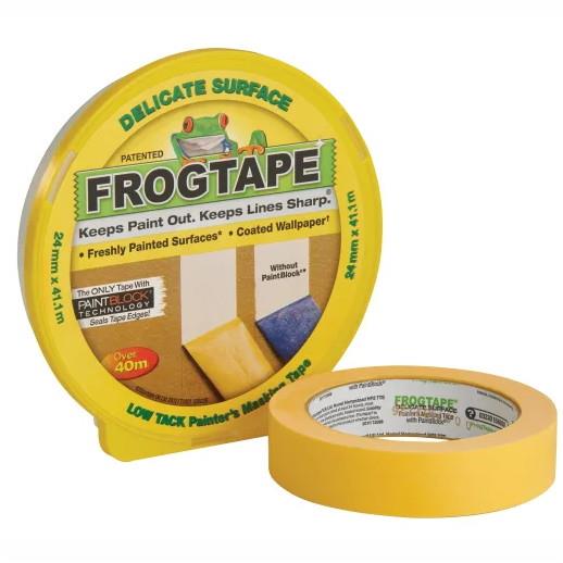 FrogTape Delicate Surface Masking Tape; Low Tack; 24mm x 41.1 Metre
