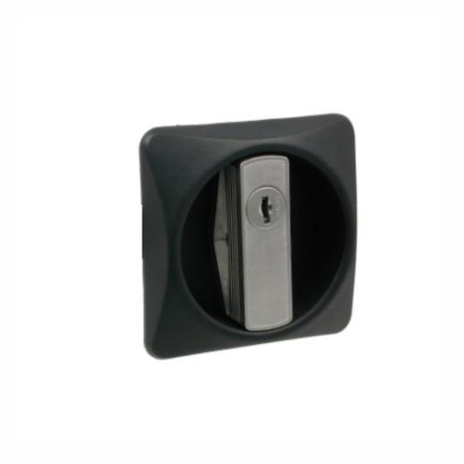 Lowe & Fletcher 1691 Locking Flush Handle; Black (BK)