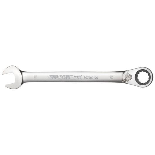 Gedore Red R07200080 Combination Ratchet Spanner; Reversible; 135mm Long; 8mm