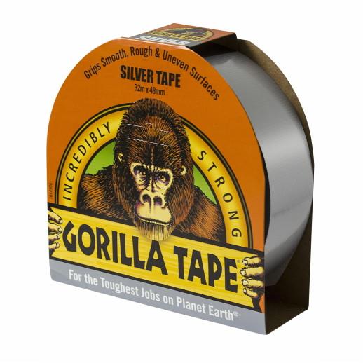 Gorilla Tape; Silver (SIL); 32 Metre