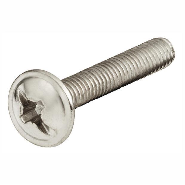 Hafele 022.34.157 M4 Handle Screw; Combislot Flat Washer Head; Nickel Plated (NP); M4 x 15mm