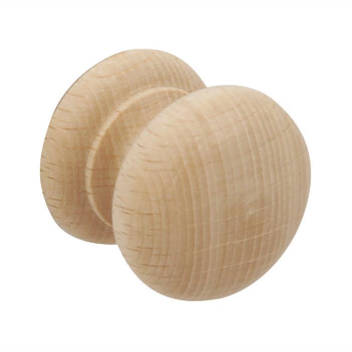 Hafele 195.77.001 Cupboard Knob; 34mm; Unfinished Pine (PN)