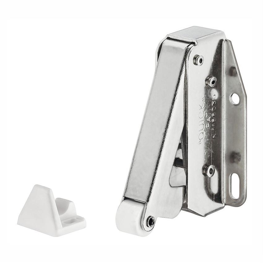 Hafele 245.55.913 Touch (Tutch) Latch; Bright Zinc Plated (ZP)