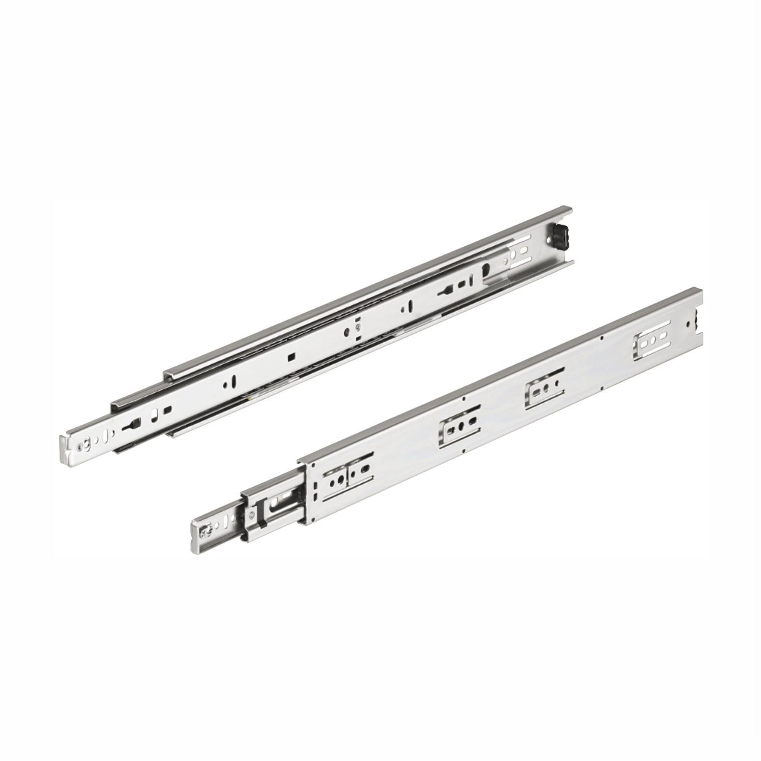 Hafele 422.41.945 Front Disconnect Ball Bearing Drawer Runners; Full Extension; Installation Length 450mm; Extension Length 457mm; Load Capacity Up To 50 kg; Accuride 3832