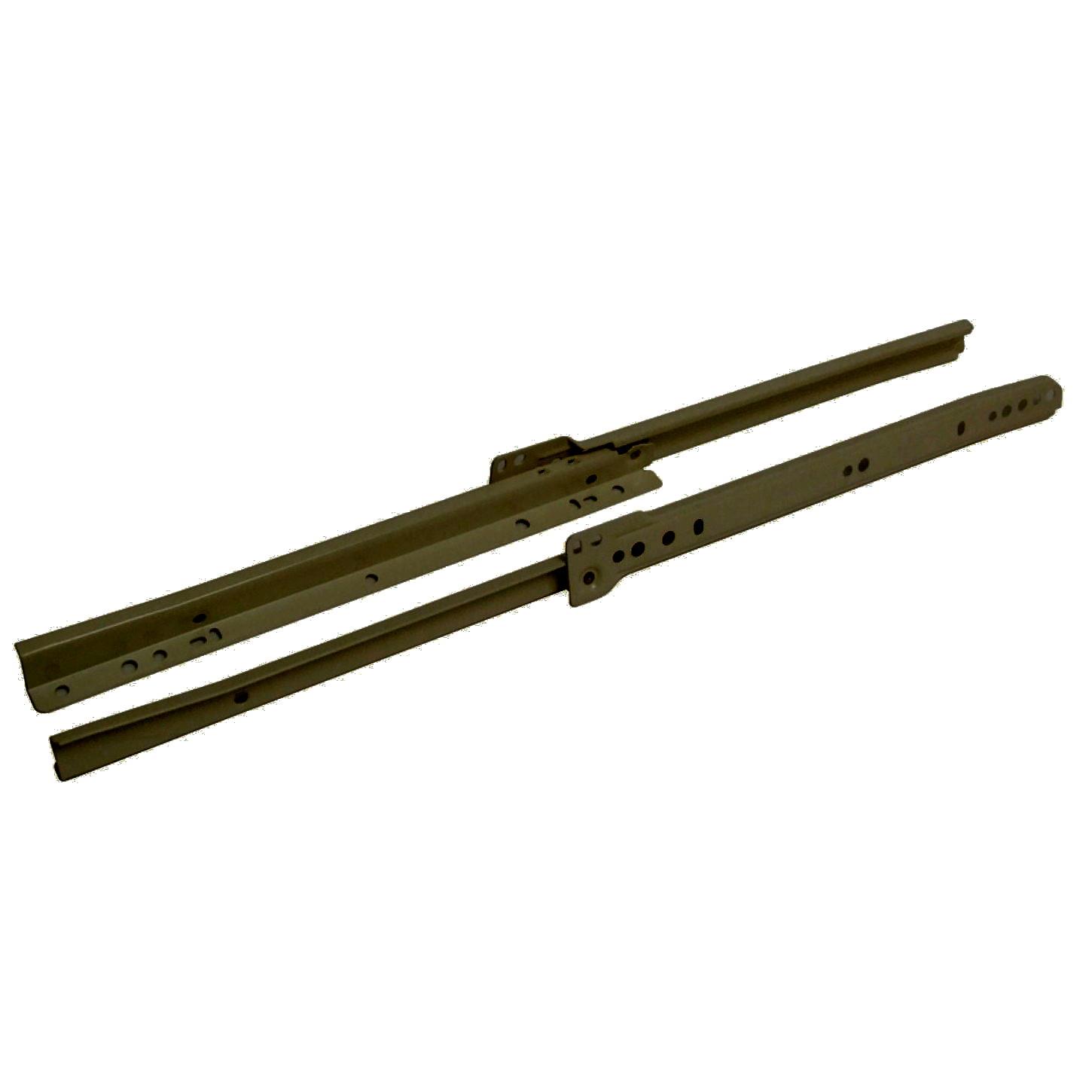 Hafele 423.68.130 Standard Bottom Of The Drawer Runner; Brown (BN); 300mm; 25kg; Installation Length  300mm; Extension Length 225mm