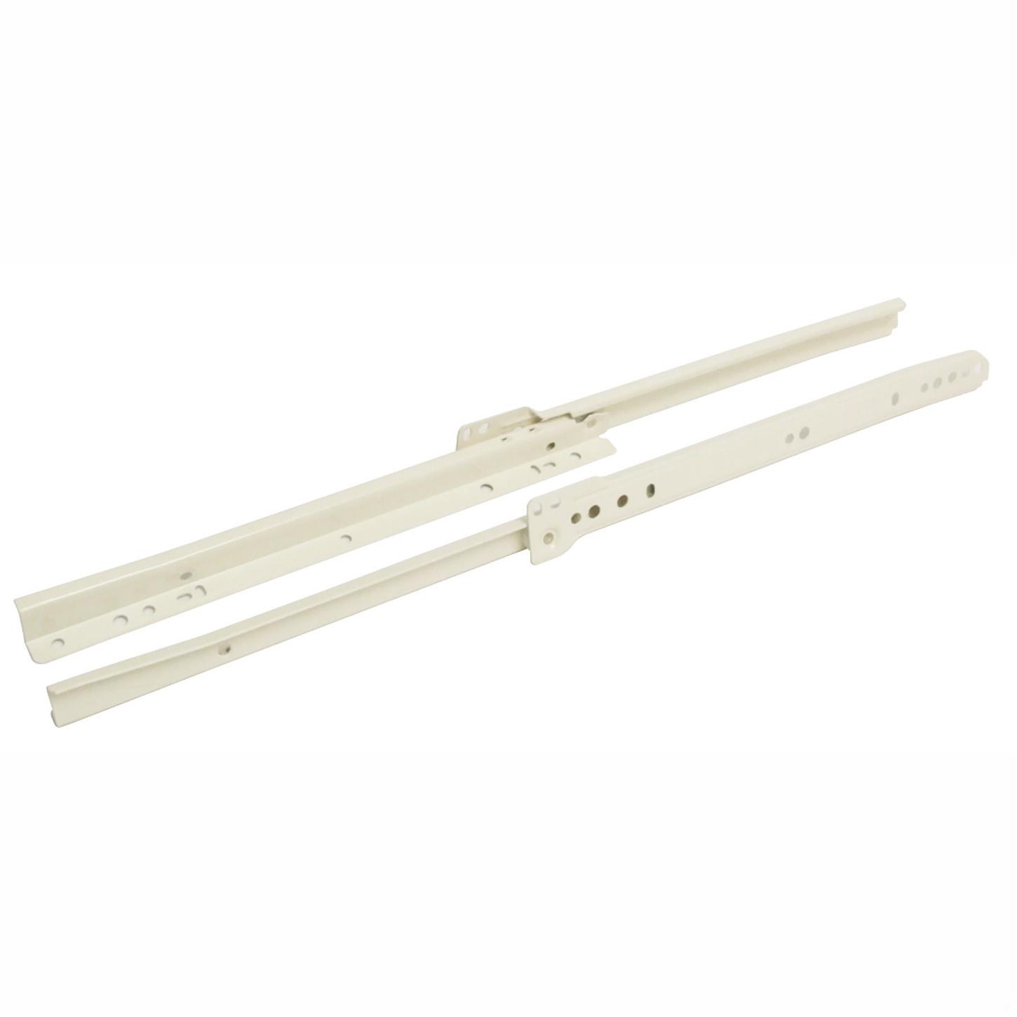 Hafele 423.68.430 Standard Bottom Of The Drawer Runner; White (WH); 300mm; 25kg; Installation Length 300mm; Extension Length 225mm