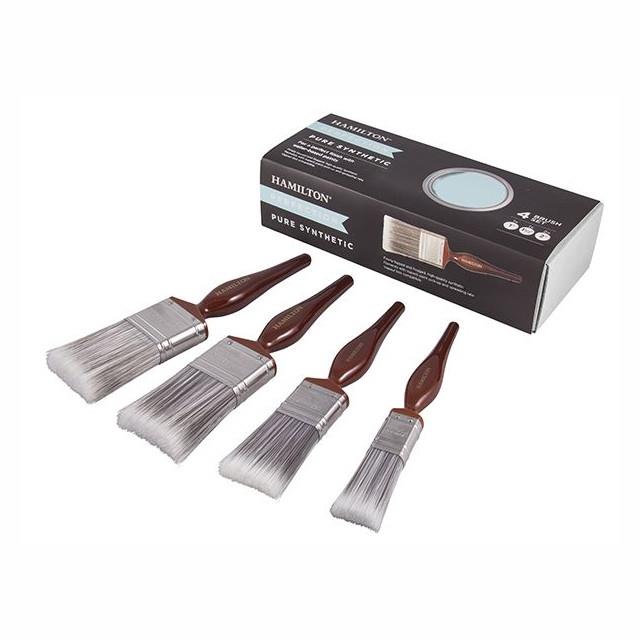 Hamilton 12140-004 Perfection 4 Brush Box Set; Synthetic Bristle; 2 x 2