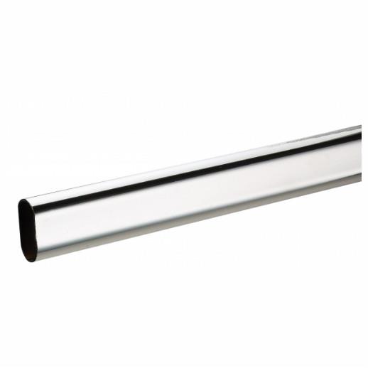 Oval Hanging Rail; Chrome Plated (CP); 30mm x 15mm x 1200mm