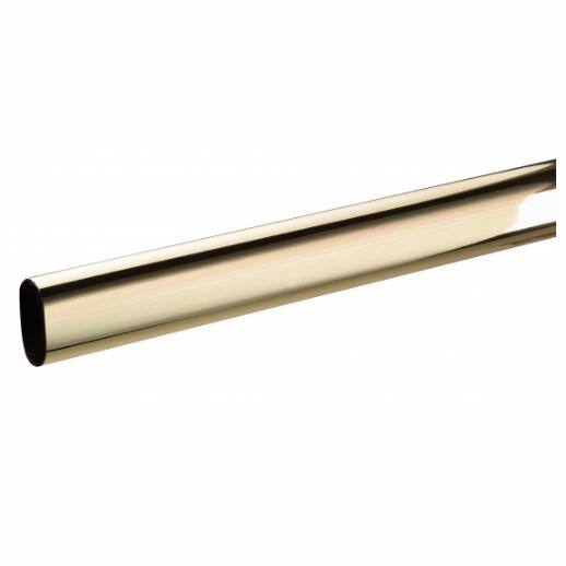 Oval Hanging Rail; Electro Brassed (EB); 30mm x 15mm x 2500mm