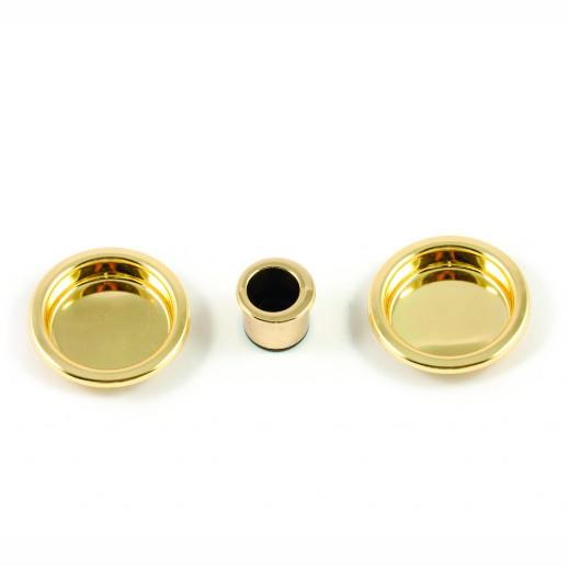 Henderson 385PB Sliding Door Flush Pull Set; Complete With Finger Pull; Polished Brass (PB)