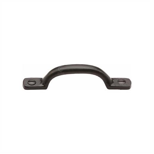 Heritage Brass FB1090 102 Cabinet Pull Handle; Tudor Collection Smooth Black Iron; Matt Black Finish (MBK); 102mm (4