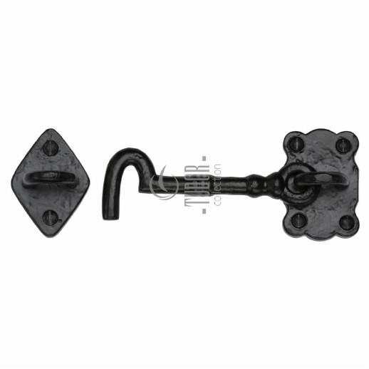 Heritage TC153 106 Cabin Hook; Tudor Collection Antique Black (AB); 106mm (4