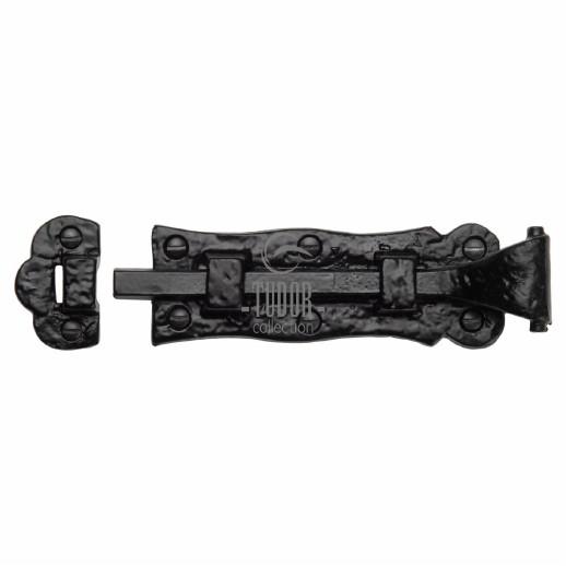 Heritage TC165 Door Bolt; Straight; Tudor Collection Antique Black (AB); 125mm (5