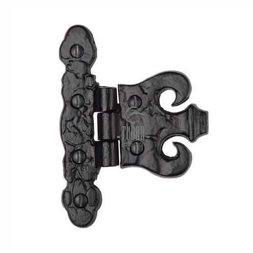 Heritage TC425 Coronet Hinges; Tudor Collection Antique Black (AB); 82mm (3 1/4