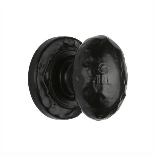 Heritage TC534 32 Oval Cabinet Knob; Tudor Collection Antique Black (AB); 32mm (1 1/4