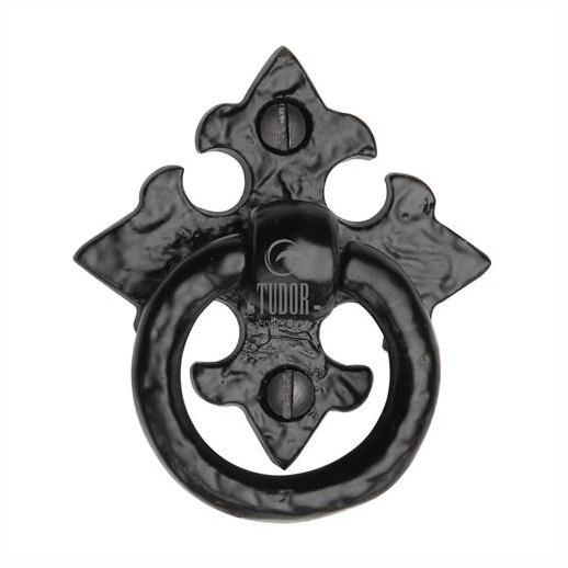 Heritage TC626 Cabinet Ring Pull; Tudor Collection Antique Black (AB); 56 x 56mm (2 1/4
