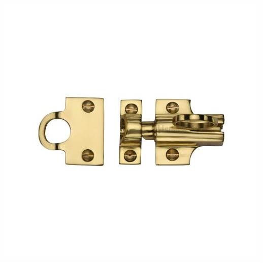 Heritage Brass V1117-PB Fanlight Catch; Polished Brass (PB); 53 x 29mm