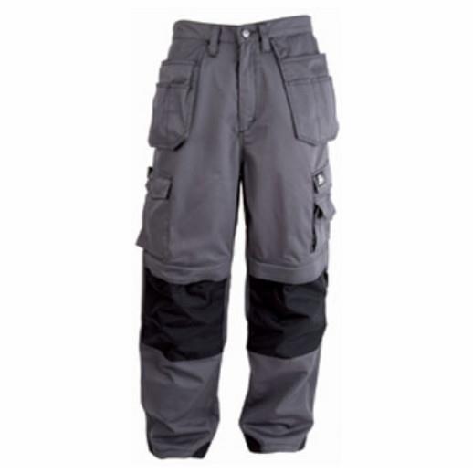 Himalayan H811 ICONIC Trousers; Black/Grey (BK)(GR); 36" Waist; Short Fit (29")