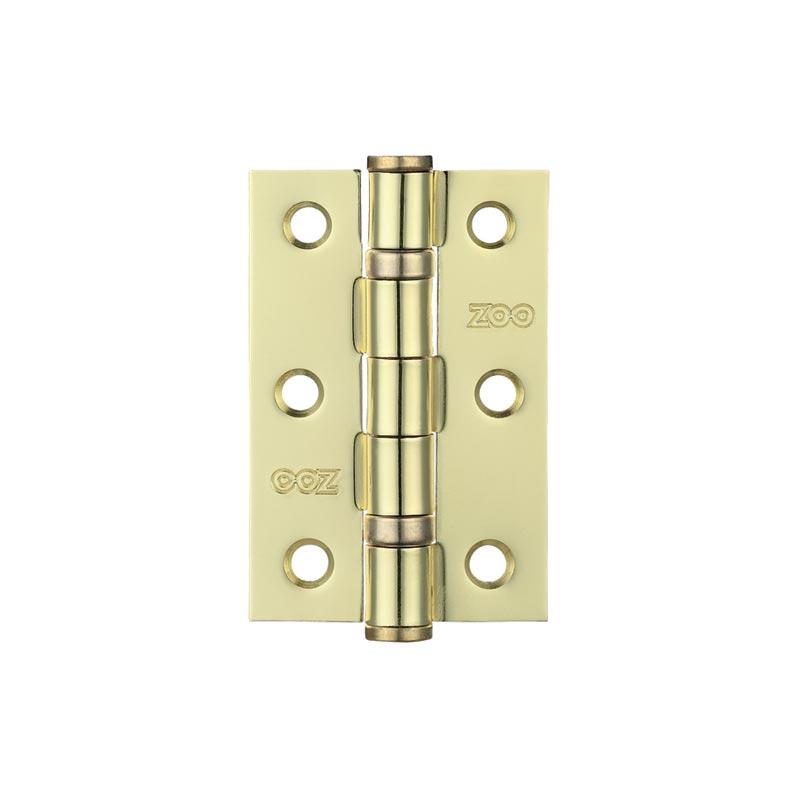 Stainless Steel Ball Bearing Butt Hinges; Electro Brassed Stainless Steel (EB); 76 x 51 x 2mm (3