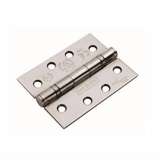 Heavy Duty Ball Bearing Stainless Steel Butt Hinge; CEN Grade 13; 102 x 76 x 3.0mm (4