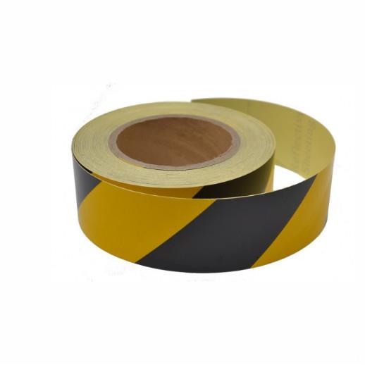 Spectrum 14073 Hazard Warning Reflective Tape; Black/Yellow (YEL) (BK); 50mm x 25m