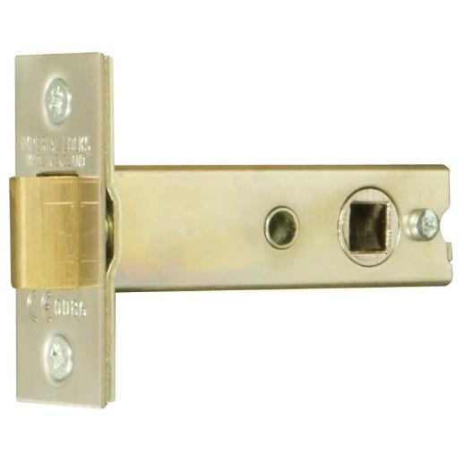 Imperial G4060 Bolt Through Tubular Mortice Latch; Heavy Duty Double Sprung; 80mm (3"); 60mm (2 1/2") Backset; Satin Stainless Steel (SSS)