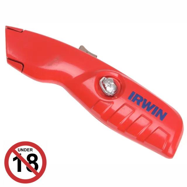 Irwin 10505822 Self Retracting Blade Safety Knife; Complete With One Blade