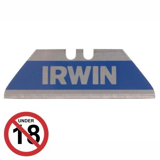Irwin 10505823 Bi-Metal Blue Snub Nose Safety Knife Blades; Pack (5)