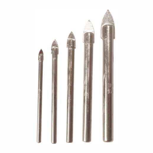 Irwin 10507912 Glass And Tile Drill Bit Set; 5 Piece; 4.0; 5.0; 6.0; 8.0 And 10.0mm