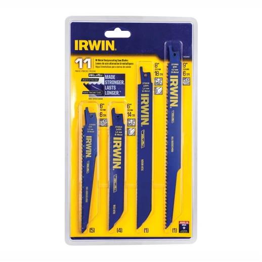 Irwin 4935496 Reciprocating Saw Blade Set; Pack (11)