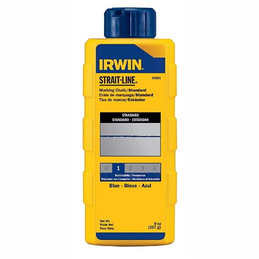 Irwin Strait-Line 64901 Chalk Line Refill Chalk; Blue; 227 gm (8oz.)