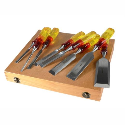 Irwin Marples M373 Splitproof Chisel Set; Bevel Edge; 8 Piece;