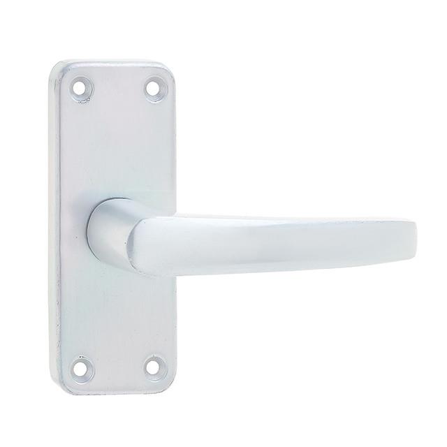 Jedo J5600 Contract Lever Handle Latch Set; 40 x 104mm Backplate; 99mm Lever; Satin Anodised Aluminium (SAA)