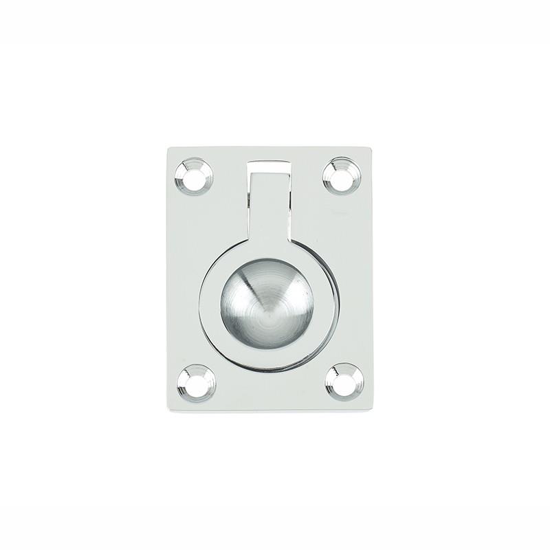 Jedo JV424ASC Flush Ring; 38 x 50mm; Satin Chrome Plated (SCP)