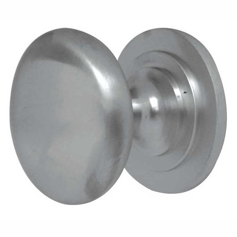 Jedo JV47A Victorian Cupboard Knob; Satin Chrome Plated (SCP)); 25mm (1