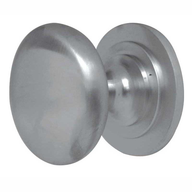 Jedo JV47A Victorian Cupboard Knob; Satin Nickel Plated (SNP); 25mm (1