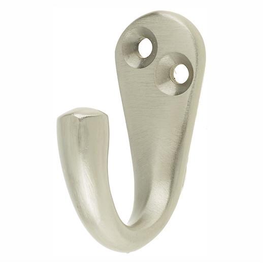 Jedo  JV61SN Victorian Single Robe Hook; 44mm; Satin Nickel Plated (SNP)