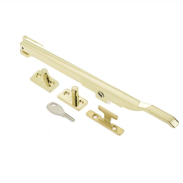 Jedo JW77LPB Modern Locking Casement Stay; 250mm (10