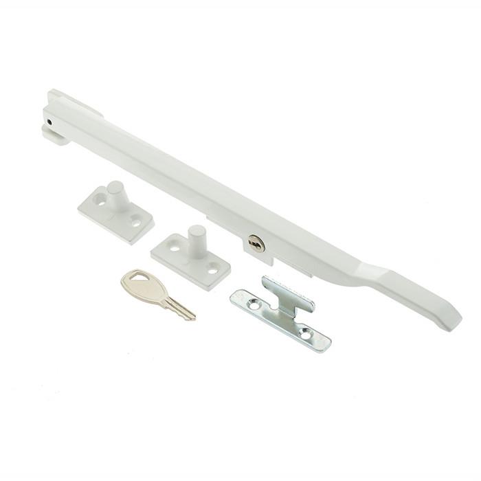 Jedo JW77LWH Modern Locking Casement Stay; 250mm (10"); White (WH)